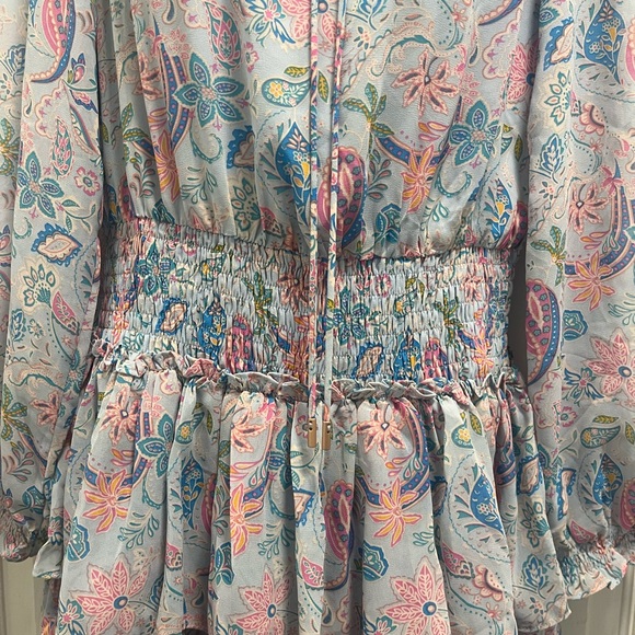 Skies are Blue Blue/Pink Paisley Print Dress - Small - NWT - Picture 10 of 13